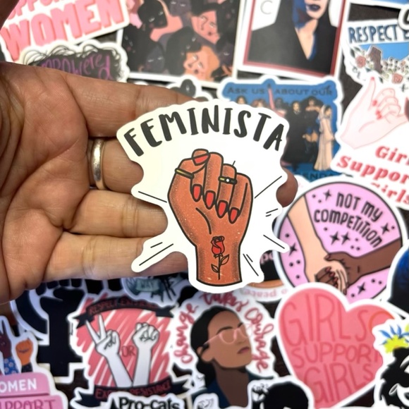 Pack of 50 NEW Female Power Feminist Movement Strong Women Girl Sticker - Picture 4 of 4